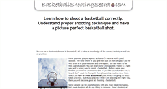 Desktop Screenshot of basketballshootingsecret.com