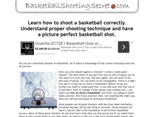 Tablet Screenshot of basketballshootingsecret.com